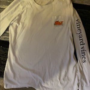 White pumpkin vineyard vine long sleeve